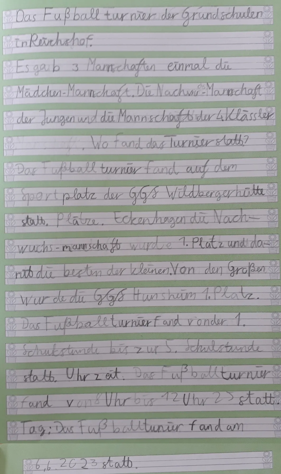 Ein Bericht von