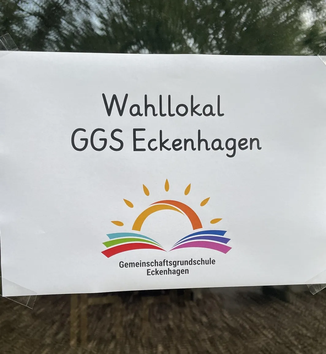 Schilder wiesen den Weg zum