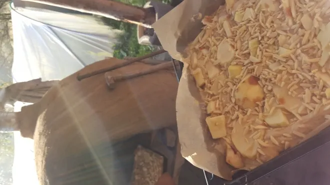 Der Kuchen kam in einen